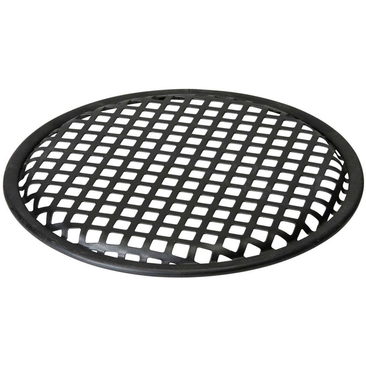 8" Waffle Style Steel Speaker Grill Black